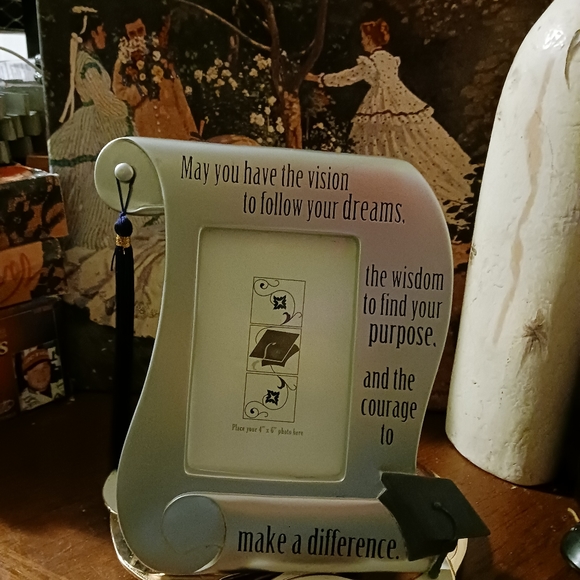 🏞New! Abbey Press Graduation Frame🏖 Vision,Dreams,Wisdom,Purpose,Courage. - Picture 3 of 11